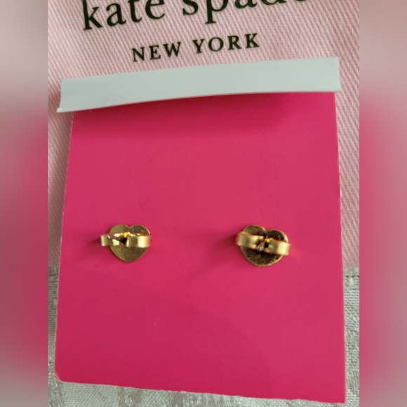 Kate Spade Gold Tone Crystal Post Earrings - Picture 2 of 2